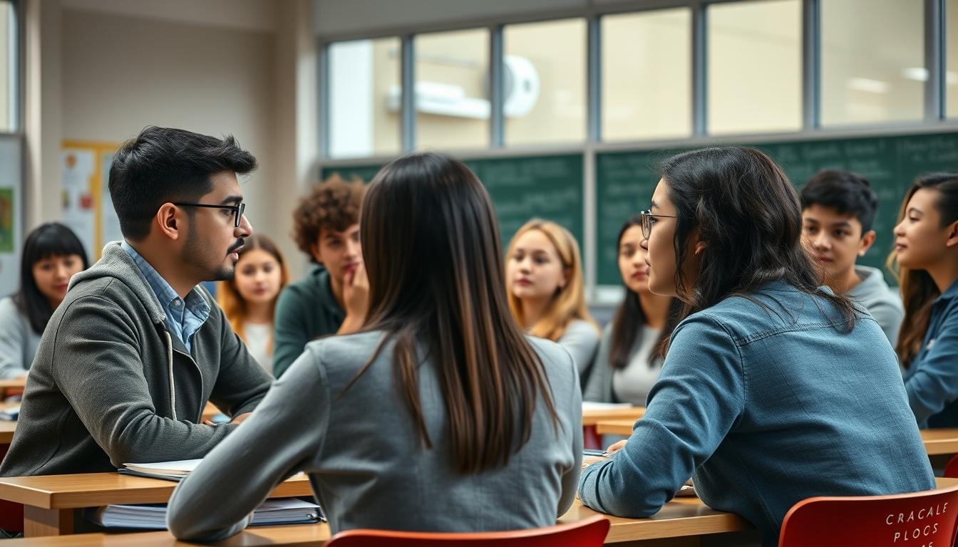 Students collaborating in study space